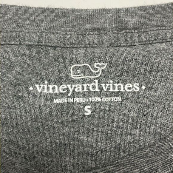 Vineyard Vines Men’s Grey Long Sleeves Crewneck Pullover Whale Tee- Small - Picture 9 of 12